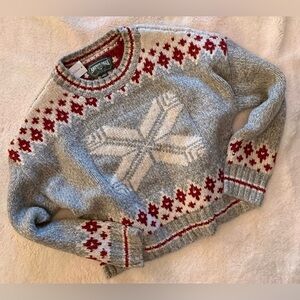 American Eagle Outfitters Gray and Red Sweater L NWT Heavyweight